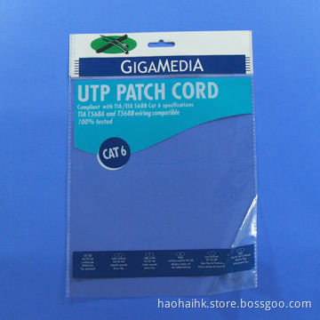 Retail plastic bags, OPP colorful packing bags with a header and adhesive strip